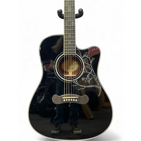 Used Epiphone Dave Navarro Signature Black Acoustic Electric Guitar