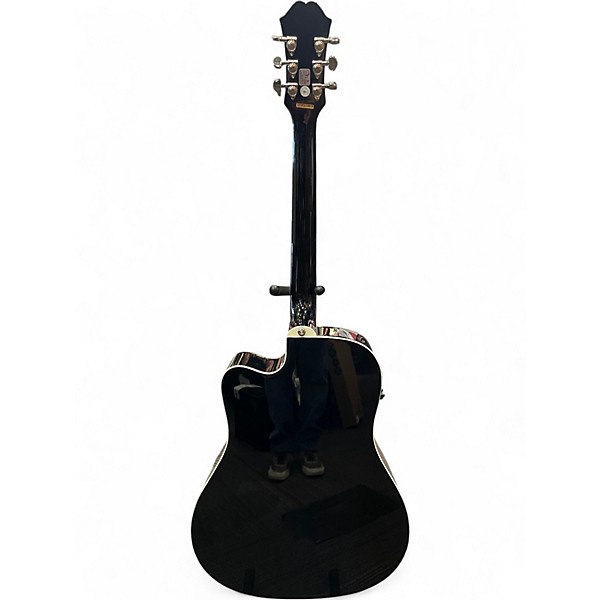 Used Epiphone Dave Navarro Signature Black Acoustic Electric Guitar