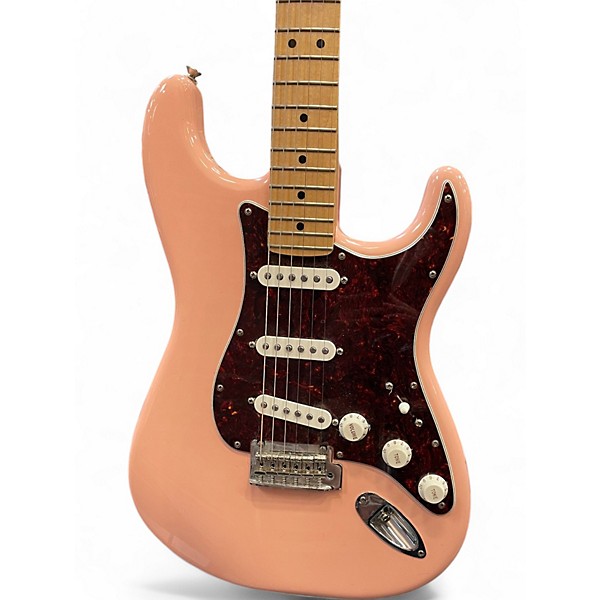 Used Fender limited edition player stratocaster Shell Pink Solid Body Electric Guitar