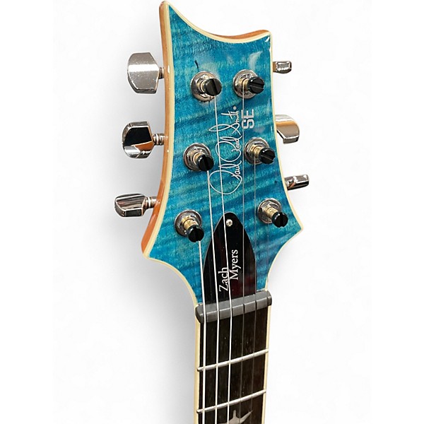 Used PRS Zach Myers Signature SE Blue Solid Body Electric Guitar