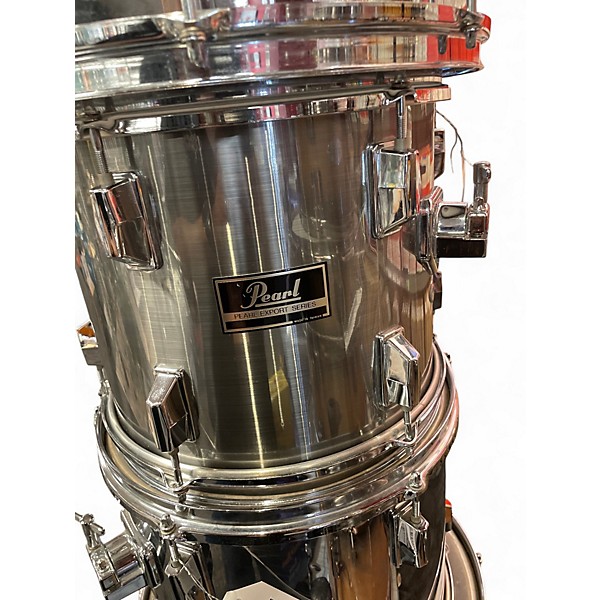 Used Pearl 5 Piece Export Silver Drum Kit