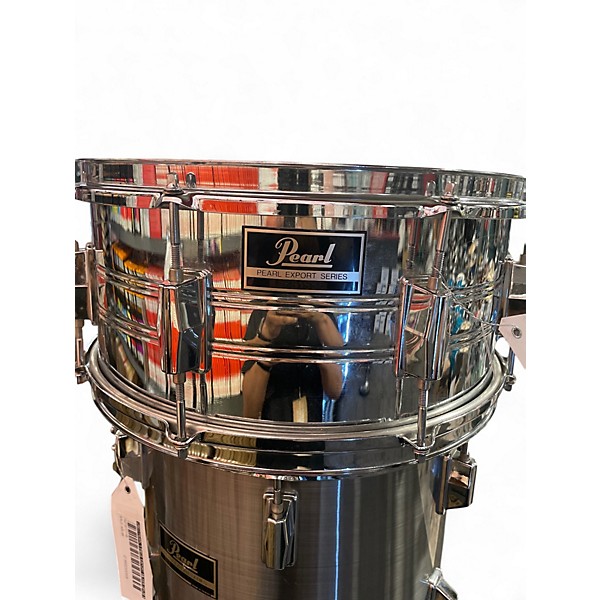 Used Pearl 5 Piece Export Silver Drum Kit