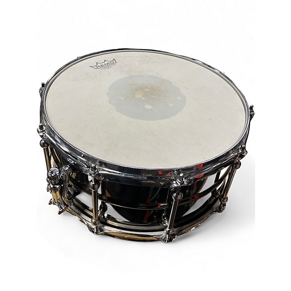 Used Ludwig 14in UNIVERSAL BLACK BRASS Black Chrome Drum