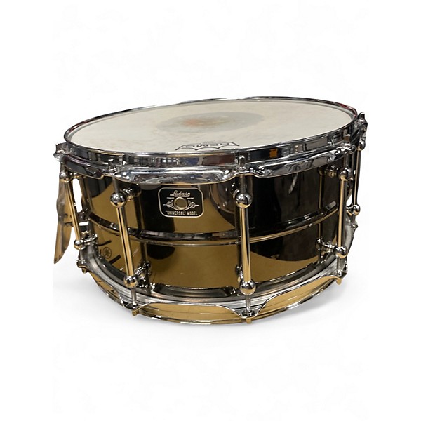 Used Ludwig 14in UNIVERSAL BLACK BRASS Black Chrome Drum