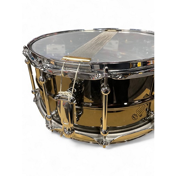Used Ludwig 14in UNIVERSAL BLACK BRASS Black Chrome Drum
