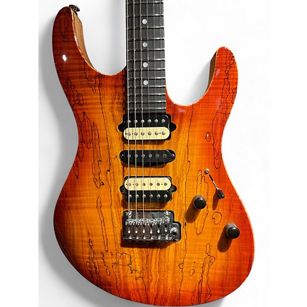 Used Suhr modern spalted top Sunburst Solid Body Electric Guitar