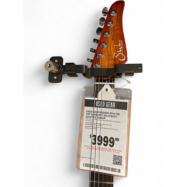 Used Suhr modern spalted top Sunburst Solid Body Electric Guitar