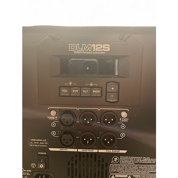Used Mackie DLM12S Powered Subwoofer