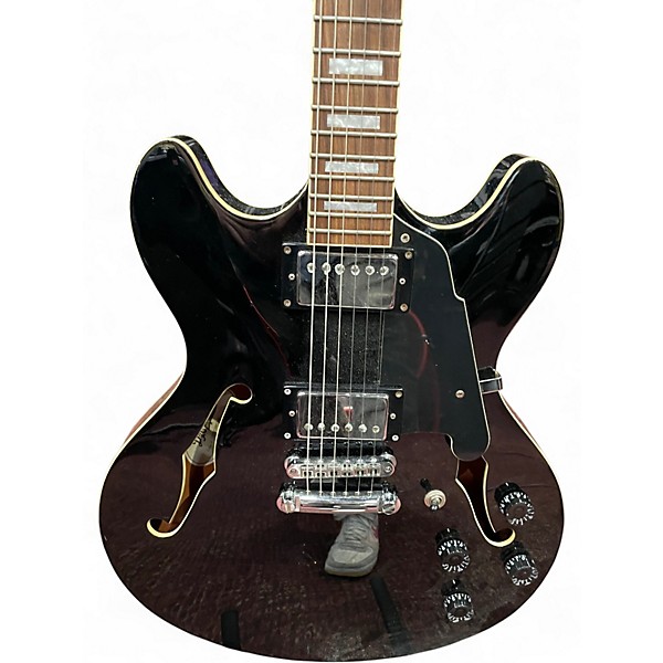 Used D'Angelico Premier Series Black Solid Body Electric Guitar