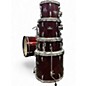 Used Pearl 5 Piece Export red sparkle Drum Kit