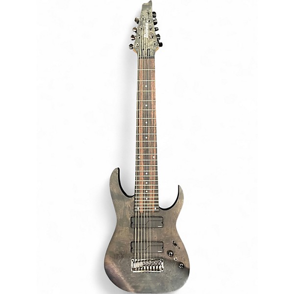 Used Ibanez RG9PB Trans Gray Solid Body Electric Guitar