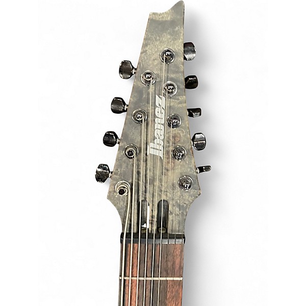 Used Ibanez RG9PB Trans Gray Solid Body Electric Guitar