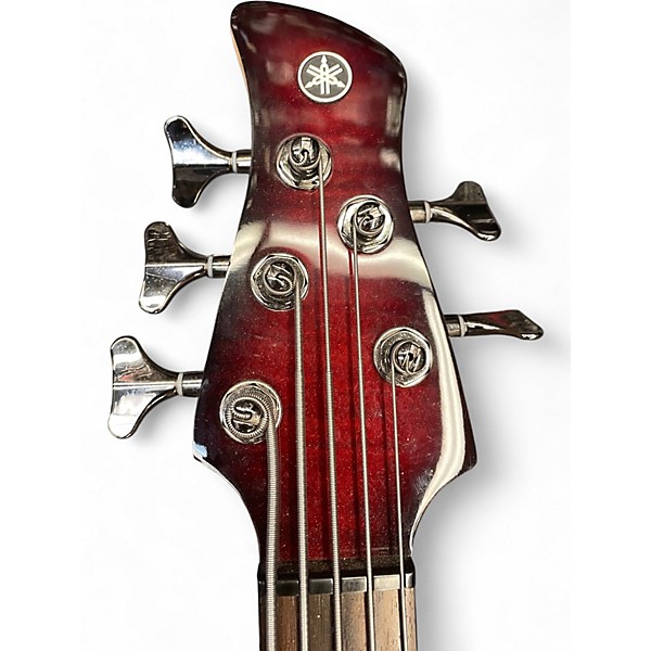Used Yamaha TRBX605FM Dark Red Burst Electric Bass Guitar