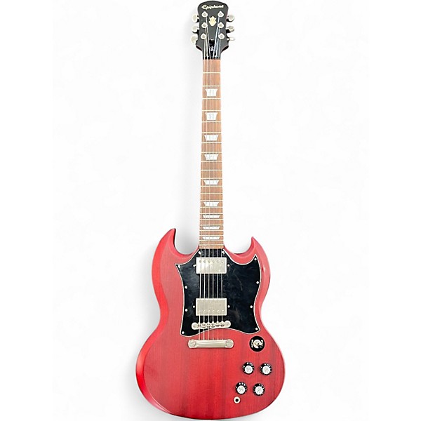 Used Epiphone SG Cherry Solid Body Electric Guitar