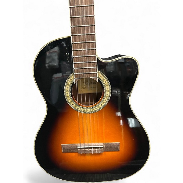 Used Tagima WS12 EQ 2 Color Sunburst Classical Acoustic Electric Guitar
