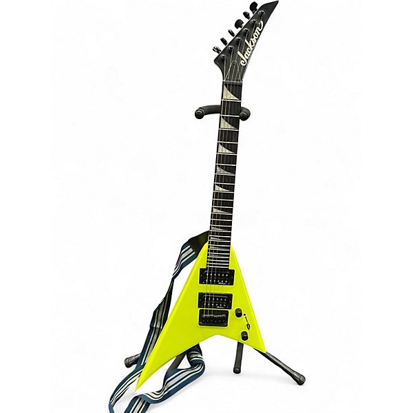 Used Jackson RR MINION JS1X NEON YELLOW Solid Body Electric Guitar