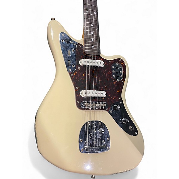 Used Fender CIJ Jaguar JG66 Olympic White Solid Body Electric Guitar