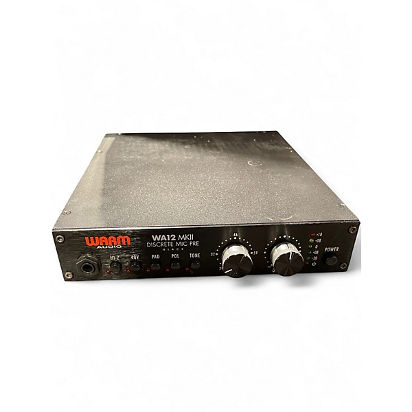Used Warm Audio WA12 MKII Black Discrete Mic Pre Microphone Preamp