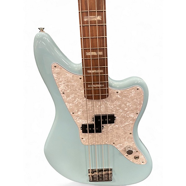 Used Fender Mark Hoppus Jaguar Bass Daphne Blue Electric Bass Guitar