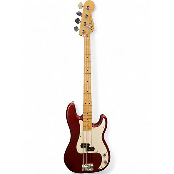 Used Fender Standard Precision Bass Candy Cola Electric Bass Guitar