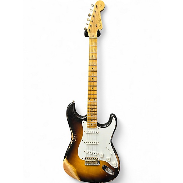 Used Fender 54' custom shop 2 Color Sunburst Solid Body Electric Guitar