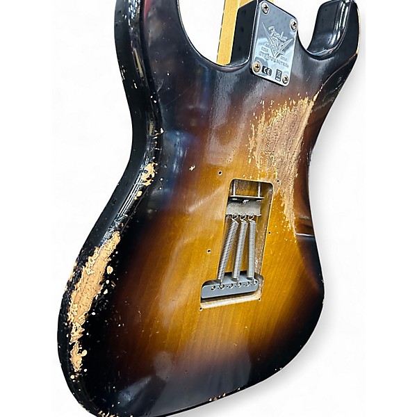 Used Fender 54' custom shop 2 Color Sunburst Solid Body Electric Guitar