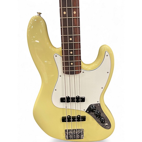 Used 2025 Fender Player II Jazz Bass Hialeah Yellow Electric Bass Guitar