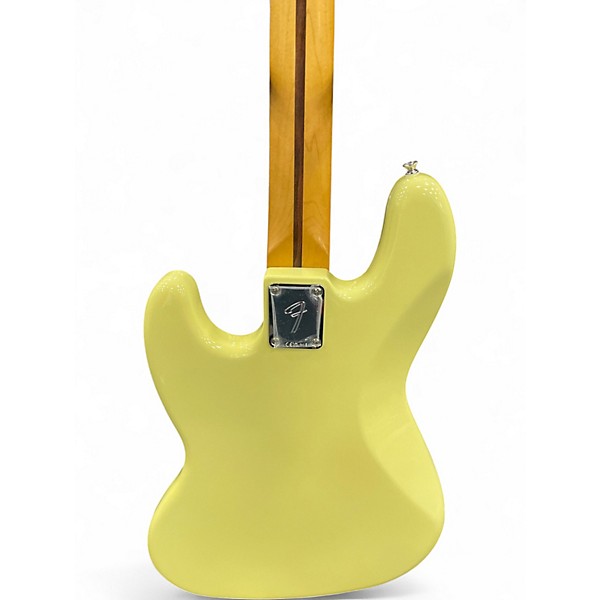 Used 2025 Fender Player II Jazz Bass Hialeah Yellow Electric Bass Guitar