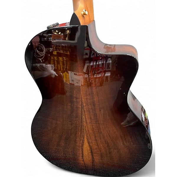 Used Taylor 224CEKDLX LH SHADED EDGE BURST Acoustic Electric Guitar