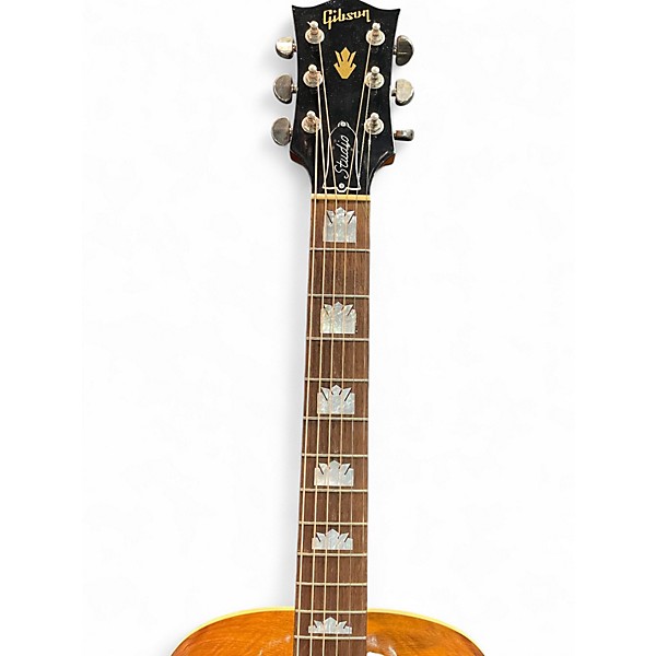 Used Gibson SJ200 Studio Super Jumbo Natural Acoustic Electric Guitar