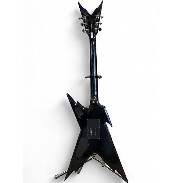 Used Dean Dimebag Razorback Floyd Rose BLACK AND GRAY Solid Body Electric Guitar