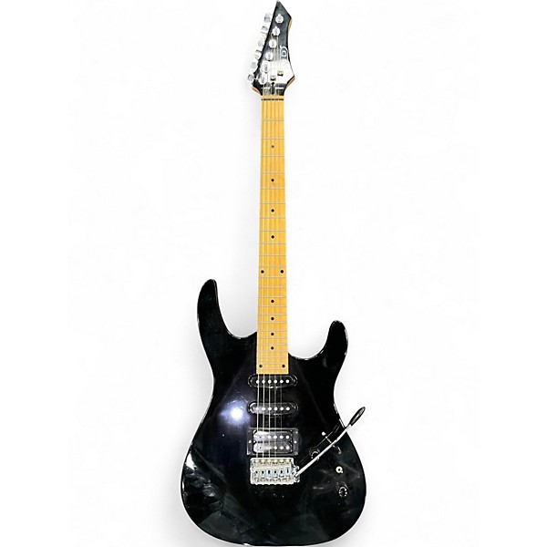 Used Md Music Drive DOUBLE-CUT Black Solid Body Electric Guitar