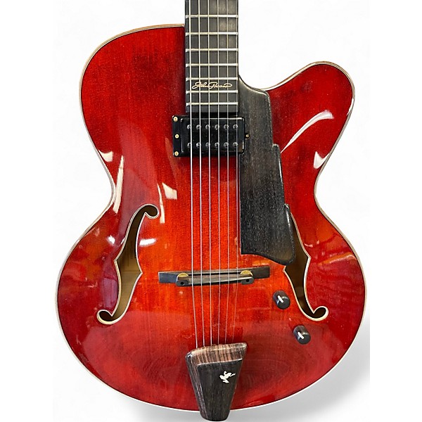 Used Eastman AR880CE Antique Amber Hollow Body Electric Guitar