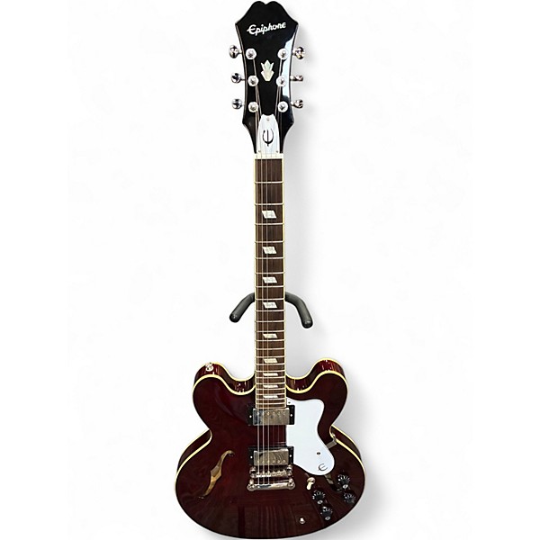 Used Epiphone NOEL GALLAGHER RIVIERA Wine Red Hollow Body Electric Guitar