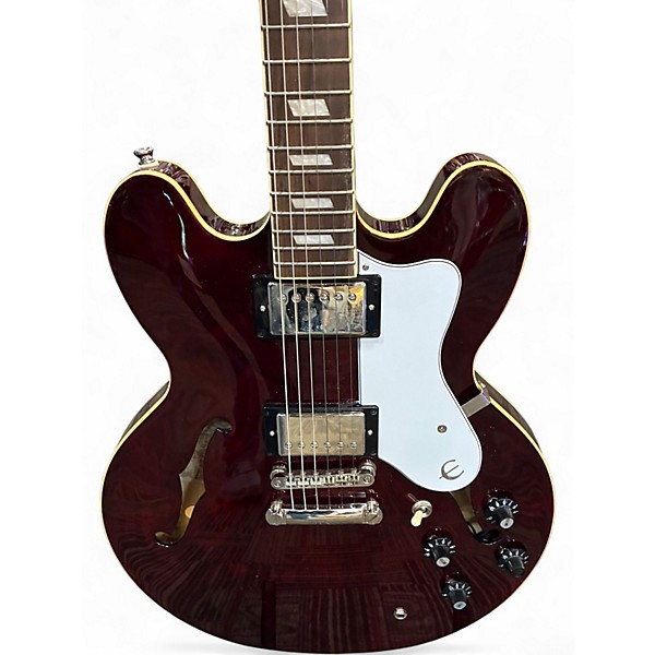 Used Epiphone NOEL GALLAGHER RIVIERA Wine Red Hollow Body Electric Guitar