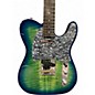 Used Firefly Classic Series Ocean Blue Burst Solid Body Electric Guitar