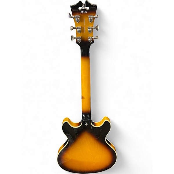 Used D'Angelico Premier Series DC 2 Color Sunburst Hollow Body Electric Guitar