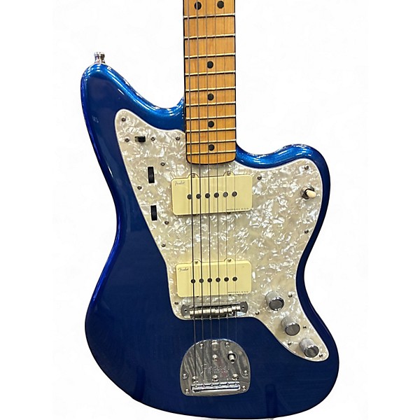 Used Fender American Ultra Jazzmaster cobra blue Solid Body Electric Guitar