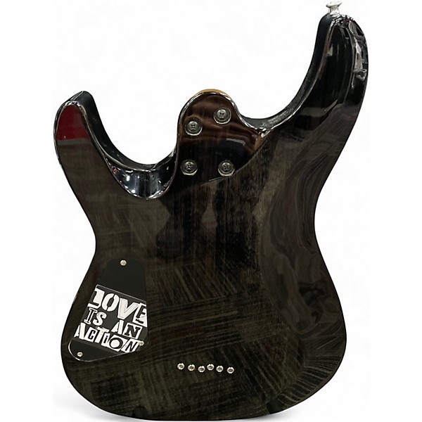 Used Schecter Guitar Research C6 Charcoal Solid Body Electric Guitar