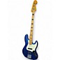 Used Fender American Ultra Jazz Bass Cobra Blue Electric Bass Guitar thumbnail