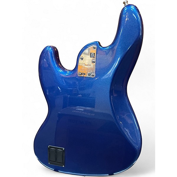 Used Fender American Ultra Jazz Bass Cobra Blue Electric Bass Guitar