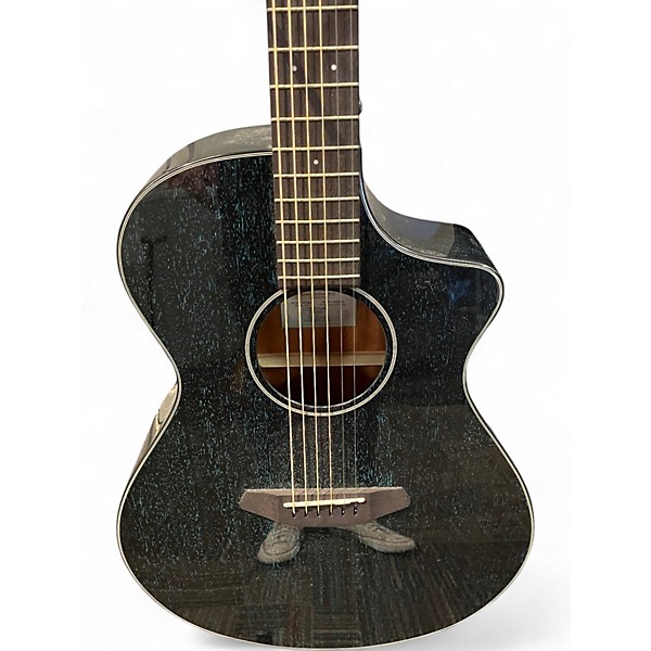 Used Breedlove Rainforest S Concert MB CE Black, blue wood grain Acoustic Electric Guitar