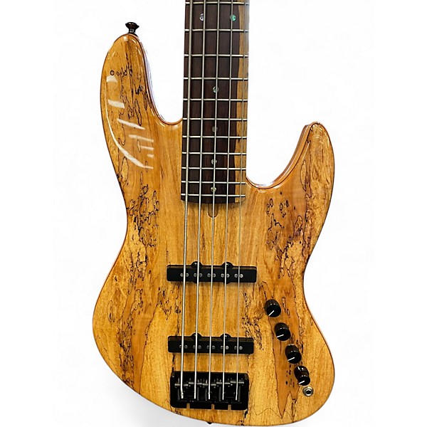 Used Maghini M Bass MJ5 Natural Electric Bass Guitar