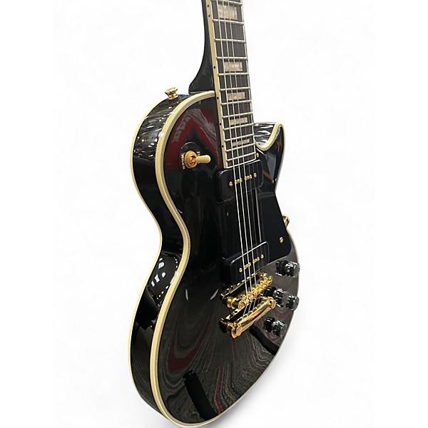 Used Epiphone Les Paul Custom P90 Ebony Solid Body Electric Guitar