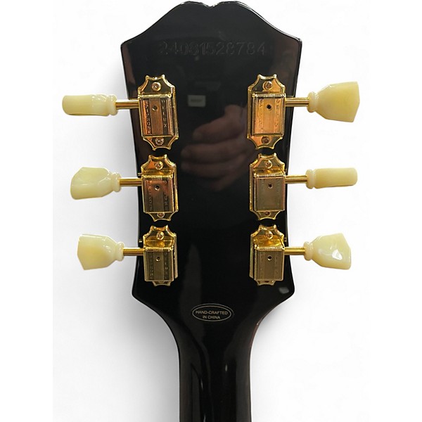 Used Epiphone Les Paul Custom P90 Ebony Solid Body Electric Guitar