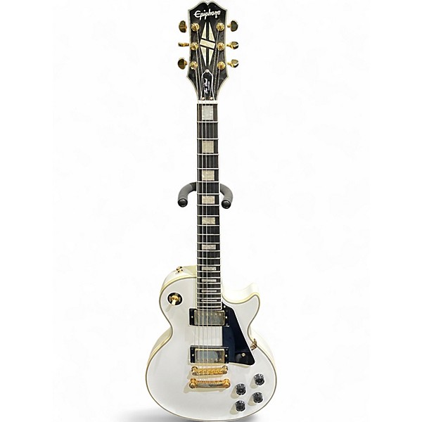 Used Epiphone Les Paul Custom Polar White Solid Body Electric Guitar