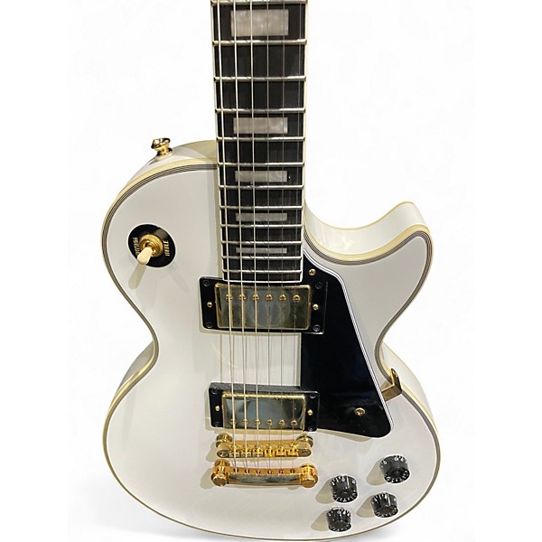 Used Epiphone Les Paul Custom Polar White Solid Body Electric Guitar