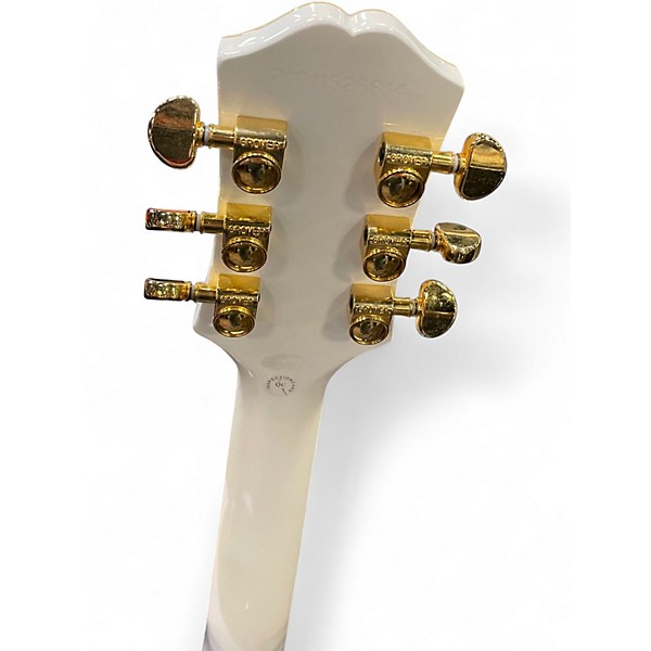 Used Epiphone Les Paul Custom Polar White Solid Body Electric Guitar