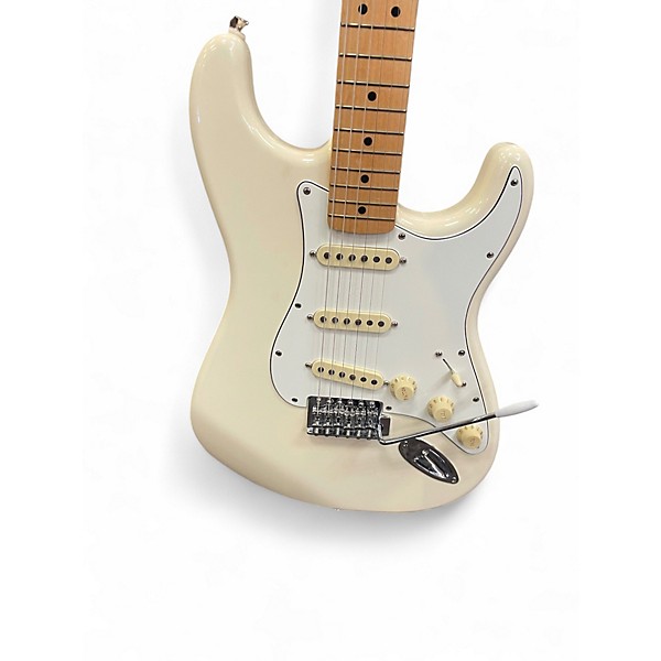 Used Fender Standard Stratocaster White Solid Body Electric Guitar