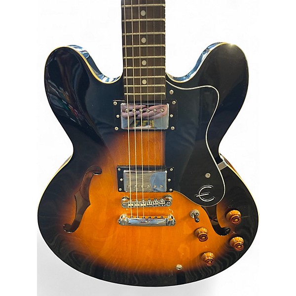 Used Epiphone DOT VS Tobacco Burst Hollow Body Electric Guitar